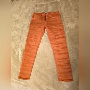ZARA Orange Denim Pants